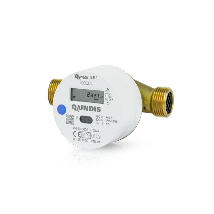 Q water 5.5 R Compteur d’eau électronique à vis 110mm