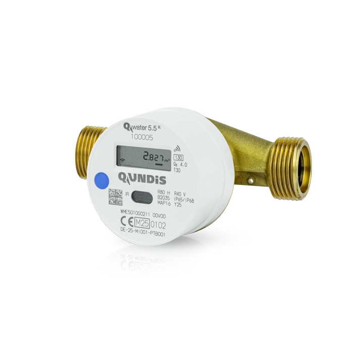 Q water 5.5 R Compteur d’eau électronique à vis 130mm