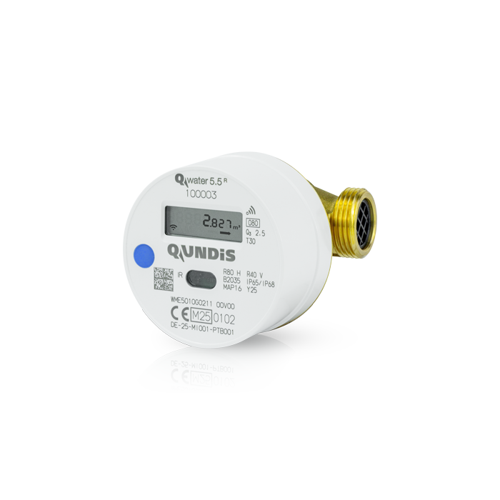Q water 5.5 R Compteur d’eau électronique à vis 80mm