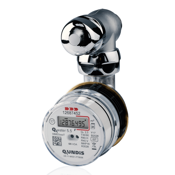 Produce picture of QUNDIS Q water 5.5 - electronic valve and bathtub water meter Produce picture of QUNDIS Q water 5.5 - electronic valve and bathtub water meter